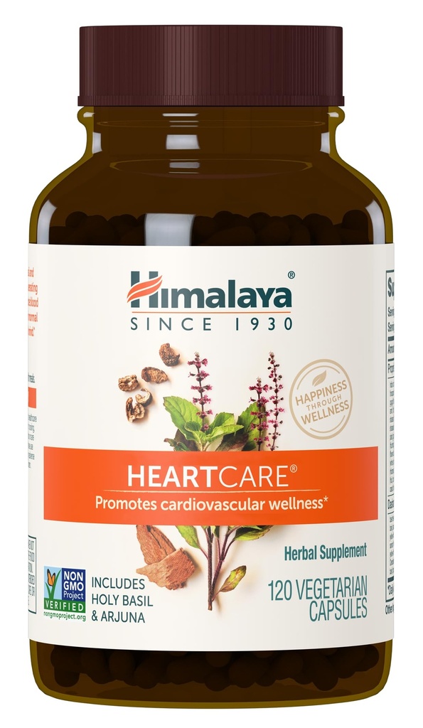 Himalaya HeartCare - アシュワガンダとアムラ - ビーガン、非GMO、グルテンフリー、720 mg、120カプセルとハーブハート健康サプリメント