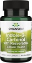 Swanson Indole-3-Carbinol with Resveratrol - セルラー保護を促進するI3Cサプリメント - 健康的なホルモンバランスを維持するのに役立ちます天然サプリメント - (60カプセル、200mg各)