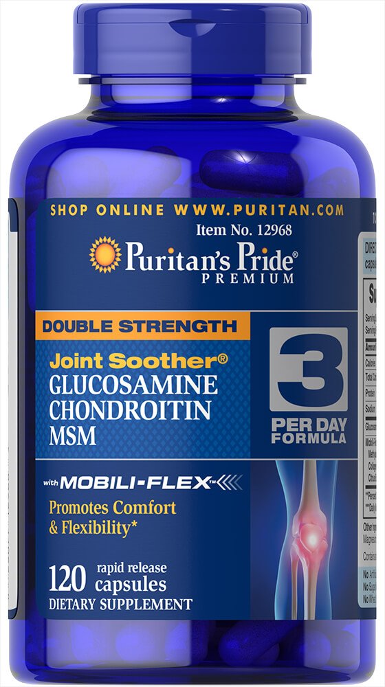 Puritanのプライドグルコサミン、コンドロイチン&MSM-3 1日フォーミュラ