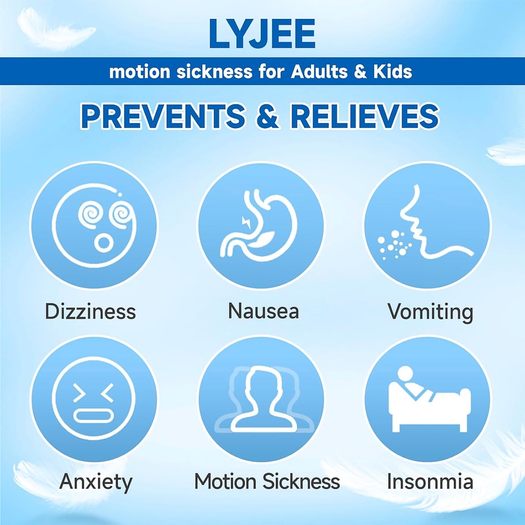 LYJEE の動きの病気は車、海、空気の病気(緑)のための妊婦の Acupressure の吐き気の救助のための大人のおよび子供の朝の病気の救助のための反吐き気のリストバンドにバンドを付けます