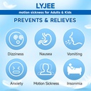 LYJEE の動きの病気は車、海、空気の病気(緑)のための妊婦の Acupressure の吐き気の救助のための大人のおよび子供の朝の病気の救助のための反吐き気のリストバンドにバンドを付けます