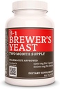 Remedy's Nutrition Vitamin B-1 with Brewers Yeast|1,000mg、60ビーガンカプセル栄養補助食品  2ヶ月の供給
