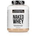 NAKEDウィーチョコピーナッツバターグラスフェッドウィープロテインパウダー、GMO、大豆、グルテンフリー、エイド成長と回復 - 52サービング