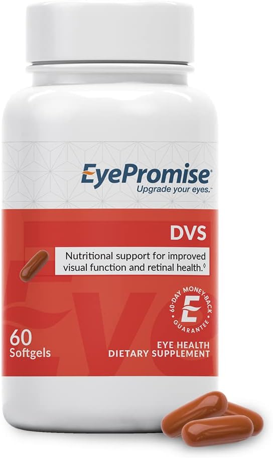 EyePromise DVS Eye Vitamin - 60 Softgels、30Day Supply - ゼアキサンチンとレテインとレチナルサポートと改良されたビジュアル機能のアイサプリメント