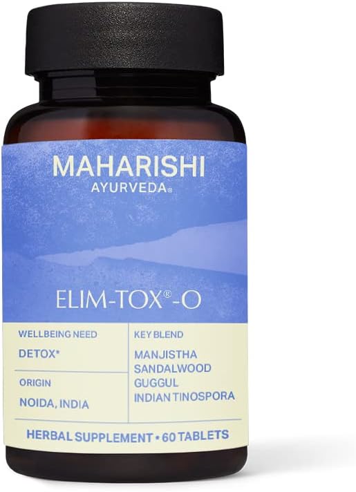 Maharishi Ayurveda - Elim-Tox Detox Management Herbal Supplement | 効果的なコロンクレンスのためのサプリメント | 全体デトックスクレンジング(60錠 - 500mg)