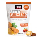 Force Factor Better Turmeric Supplement 400mg with Black Pepper & Ginger, Extra Strength Joint Support, Superior Absorption, Like Turmeric Gummies, Fruit Splash, 60 Turmeric Chews