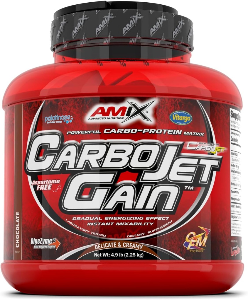 Amix CarboJetゲイン - 4.96ポンド - チョコレートフレーバー