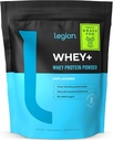 レギオン 草のフィード牛からWhey +タンパク質Whey Isolate - Whey Protein Isolate Powder Low Calorie、非GMO、砂糖無料、LactoseとGluten無料、男性と女性のためのすべての天然タンパク質パウダー、30サービング...