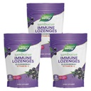 Nature's Way Sambucus Immune Lozenges, High Potency Vitamin C, Elderberry, Wild Cherry Flavored, 24 Lozenges (パッケージ 5 月 Vary) - 3 パック