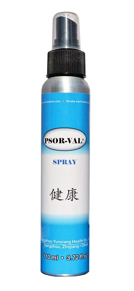 乾癬、皮膚炎および湿疹の症状(3.72 Fl Oz/110ml)のためのPSOR-VAL高速作用亜鉛ピリチオン皮膚障害救済スプレー
