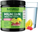 NATURELO Magnesium Powder - Whole Food Calm Magnesium Powder with Quinoa, Cauliflower, & Flaxseed for Stress Relief, Raspberry Lemon 85 Servings, 15oz