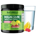 NATURELOのマグネシウムの粉 - Quinoa、Cauliflower、及び圧力救助、Raspberryのレモン85のサービング、15ozのためのフラックスが付いている全食糧カルムのマグネシウムの粉