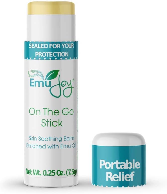 Emu Joy On The Go Anti Itch Cream Stick - Burn Cream, Bug Bite Itch Rescue First Aid Stick for Scratches, Stings, Burns, Burns, から Mosquito, ベッドバグ, Bee Sting Edward (1pk)