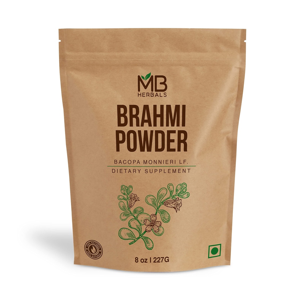 MBの草の純粋なブラフミの粉8のoz   227g 0.5のlb   Bacopaの粉 毛の心配