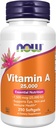 NOW Foods Supplements, Vitamin A (Fish Liver Oil) 25,000 IU, Essential Nutrition, 250 Softgels