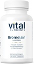 Vital Nutrients Bromelain 2400 GDU | Vegan Bromelain Supplement to Support Protein Digestion* | Digestive Enzyme from Pineapple | Gluten, Dairy, Soy Free | Non-GMO | 60 Capsules