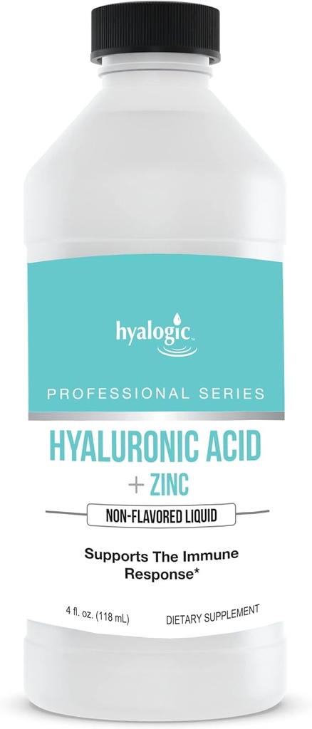 免疫サポートのためのHyalogic液体亜鉛サプリメント(4 Oz) - 毎日のミネラルサポートは、水和のためのw /ヒアルロン酸 - 男性と女性のための免疫亜鉛液体 - グルテンフリー、残酷無料