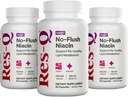 Res-Q No-Flush Niacin (旧HDL+) 60カプセル、3パック