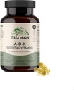 TERRA ORIGIN ADK Essential Vitamin Supplement | 60 Liquid Capsules | High Potency Vitamin A, D 5000 IU, K1 and K2 | Non GMO, Gluten Free, Vegan, Made in USA