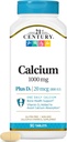 21st Century Calcium Plus D Tablets, 1000 mg, 90 Count