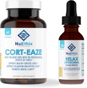 NuEthixの公式リラクゼーションの補足の束:Cort-Eaze Cortisol-Controlの補足、60のカプセル、30のサービングはLiposomal、液体Ounces、2の30のサービングを緩和します