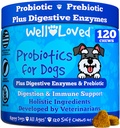 米国で作られた犬、犬のプロバイオティクス、腸の健康、イーストバランス、かゆみ肌、下痢&ガス救済、プレバイオティクス&消化酵素、消化器サポートの咀嚼のためのプロバイオティクス