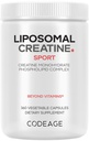 Codeage Liposomalのクレアチンの一水化物の補足、純粋なクレアチン2500mg - 3か月の供給、Micronizedのクレアチニン筋肉スポーツの栄養物および運動選手、非GMO - 360のカプセル