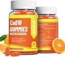 CoQ10グミー200mg、エネルギー生産のためのビーガンサプリメント、非GMO、グルテンフリー(120グミー)