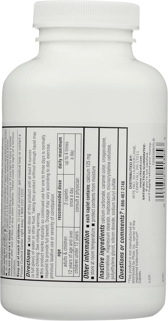 ダニの援助繊維の療法のカプレット、CalciumのPolycarbophil 625mg - 250の計算、便秘のための乳剤、大人のための繊維の丸薬
