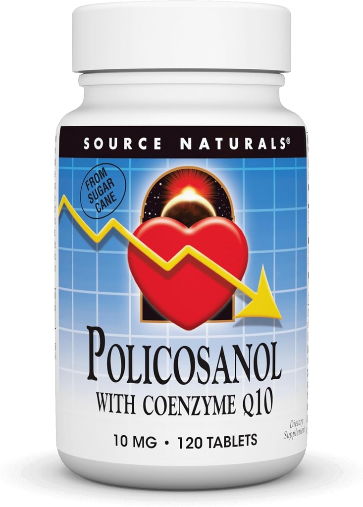 Coenzyme Q10、10 Mg -120タブレットが付いている源のNaturals Policosanol