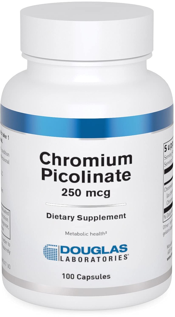 ダグラス研究所 クロムピコリン酸塩(250mcg) | ヘルシーなメタボリズムをサポート | 100カプセル