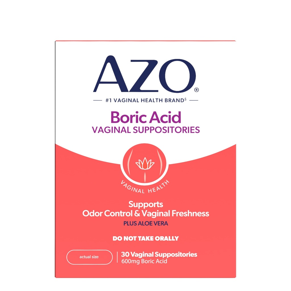 AZO® のホウ素酸の腟の坐骨、助けは臨床的にスタディされたホウ素酸、非 GMO の 30 の計算を用いる臭気制御を支え、健康を刺激します