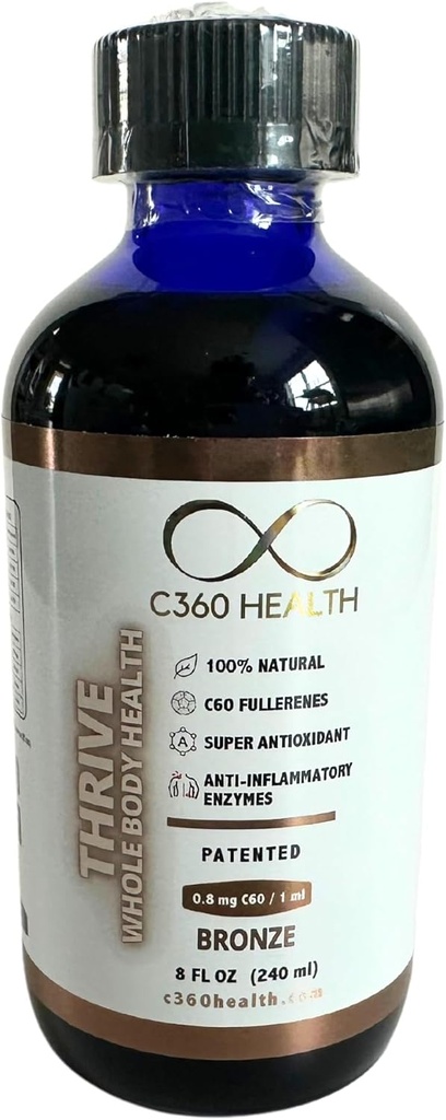 繁栄した全身の健康 (1) 8 の oz、カーボン 60、C60 の Least 0.08 mg/ml の C 60 の飽和のレベル