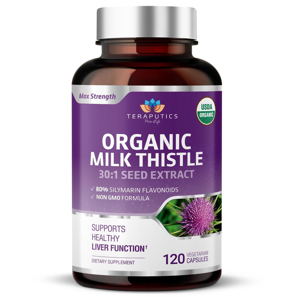 有機ミルクのこの薬 非GMO 2000mg 4Xはレバー サポート、デトックスおよび清潔のためのビーガン毎日の補足w/Silymarinの種のエキス- 60の野菜のカプセルに集中しました