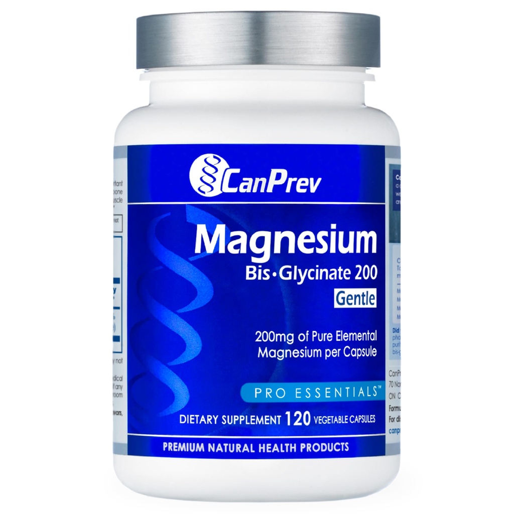 CanPrevのマグネシウムのビス-Glycinateの穏やかな200mg、120ボルト120日の供給-純粋な元素マグネシウムの補足、サポート骨および筋肉機能、Stomachの穏やかな、毎日のマグネシウムの必要性のための完全な