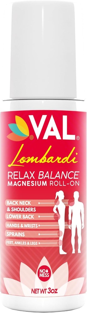 VAL Magnesium Roll-On for Joint & Muscle Relief | Fast-Acting Zechstein Magnesium with Arnica, Menthol & Herbal Extracts | Natural Pain Relief | 3oz | No Mess, Non-Greasy