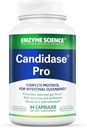Enzyme Science Candidase Pro - Candida Cleanseと男性のためのDetoxサポートのためのプロバイオティクスデザインを備えた消化酵素 - 腸の健康 - 酵素 - 84カプセル