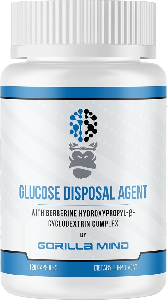 Gorilla Mind Glucose Disposal Agent – Promotes Fat Loss and Muscle Growth (120 Capsules)