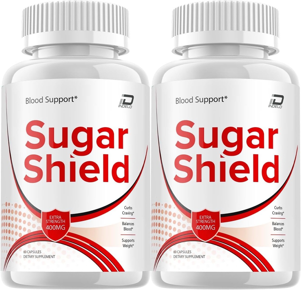 Sugar Shield Supplement, Sugar Shield Pills, Sugar Shield Extra Strength Formula, Sugar Shield Advanced Formula Capsules, Sugar Shield Natural Pills (2 Pack - 120 Capsules)