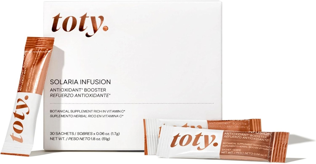 Toty - ソラリア注入抗酸化ブースター栄養補助食品 - 240mgポリポジウムロイコトモエキス、ビタミンC 80mgソフィアVergara - 30サチェット