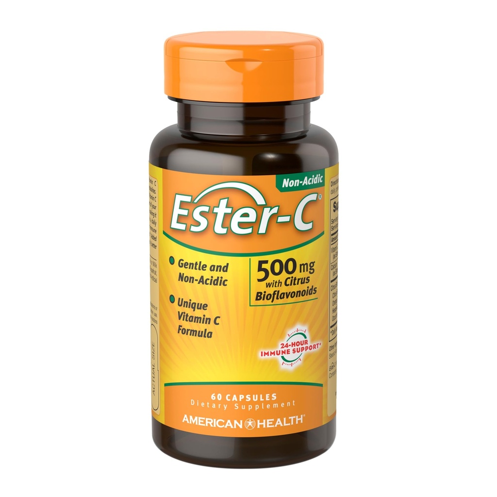 シトラスBioflavonoidsのアメリカの健康プロダクト60 VCapsのEster-C 500のmg