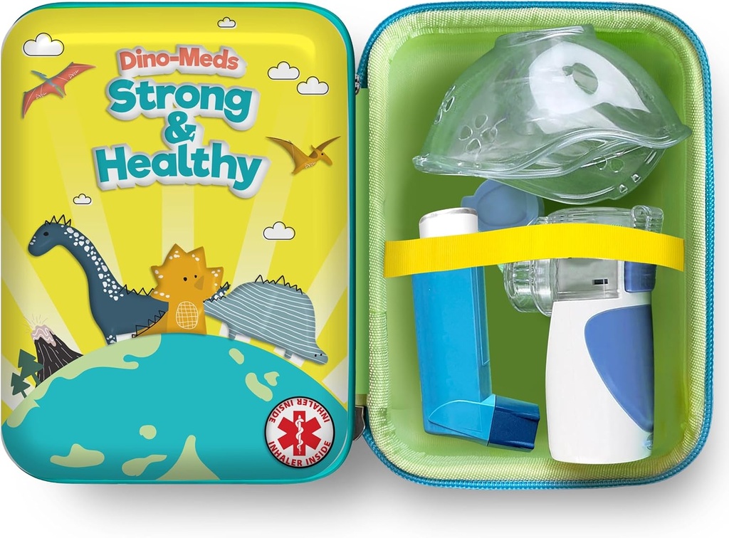 大人および子供のための携帯用手持ち型の吸入器Nebulizer機械、喘息の吸入器旅行場合、手持ち型の網のアトマイザ機械ホールダー、吸入器のスペーサ袋のためのVivélleの運送箱。 ケースのみ