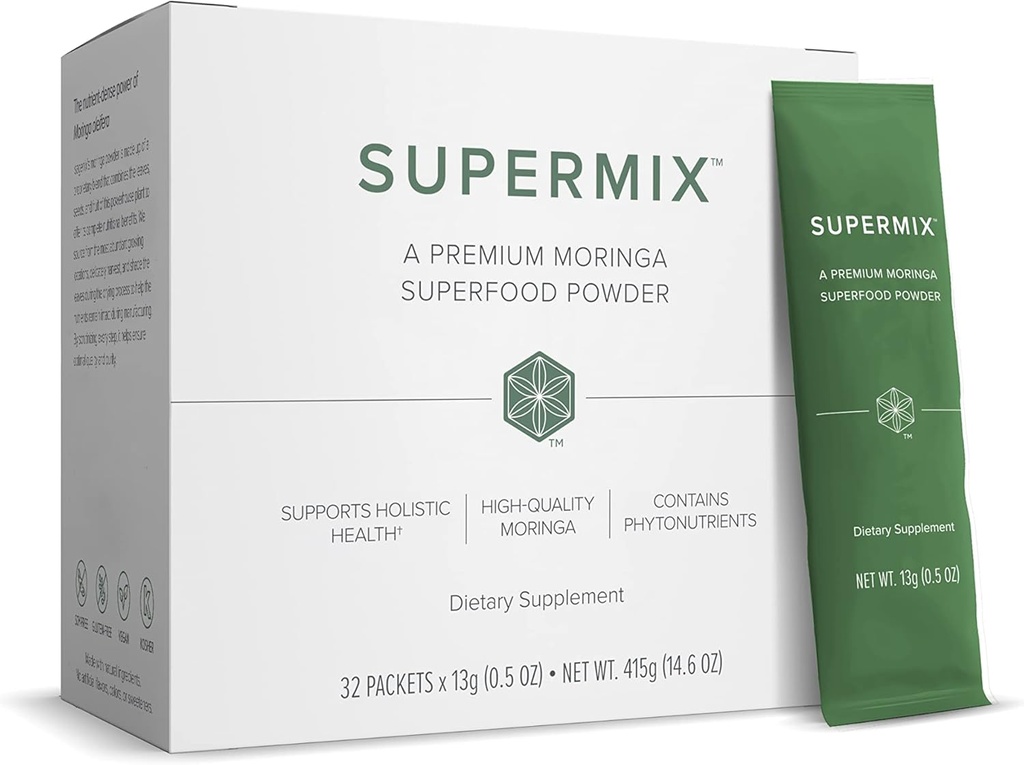Zija SuperMix Moringa Olieferaデトックスサプリメント - 32サチェット - 1.4ポンド