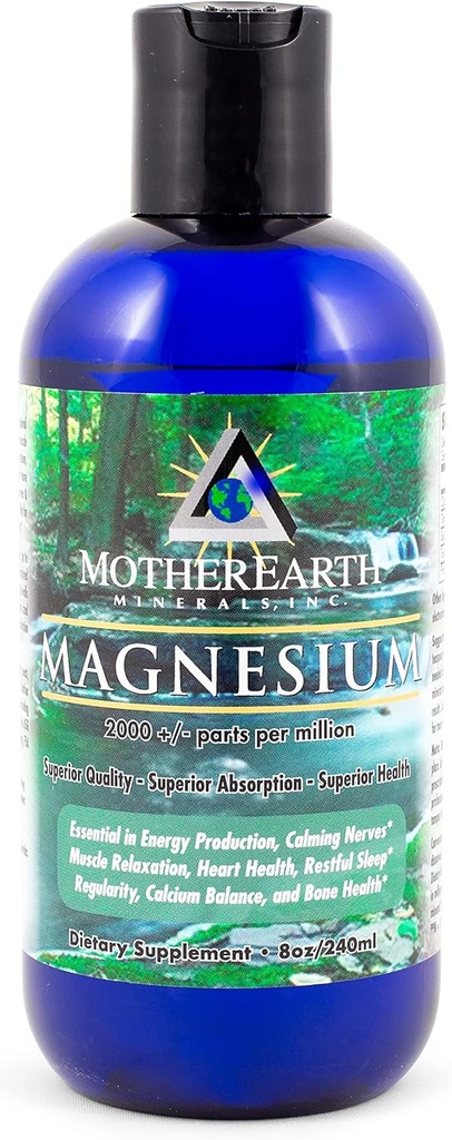 Mother Earth Minerals - Magnesium - 8 Ounce 96 Servings