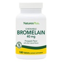 Natures Plus Chewable Bromelain - 40 mg - ナチュラルプロテオリン系酵素サプリメント - 180Chewable錠(180サービング)