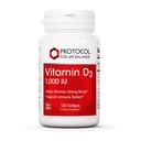 ライフバランスビタミンD3 1,000 IUのためのPROTOCOL - 免疫サポート強力な骨と歯 - 120 Softgels