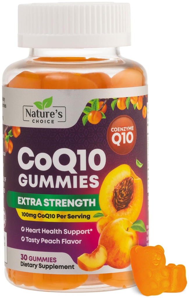 大人100mgのためのCoQ10のグミ - 3X強さ、中心の健康サポート及びエネルギー生産、超Coenzyme Q10のビタミン、Coq 10の補足- 30 CoQ10のグミ