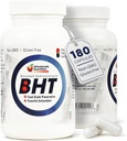 Wholesale Nutrition BHT Supplement Capsules - 250mg Potent Antioxidant - Non-GMO, Gluten-Free - Enhance Oil/Fat Preservation - Pure Butylated Hydroxytoluene for Foods/Oils - 180 Capsules
