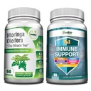 GreeNatrエネルギーサポート&免疫防衛バンドル:純粋なMoringa Oleiferaリーフエキスベジーカプセル(1000mg)、エネルギー、気分、記憶、焦点のための7-in-1免疫サポートフォーミュラ