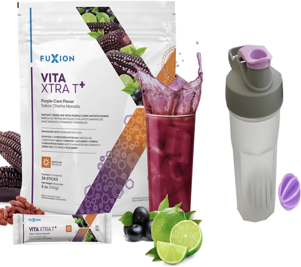 Fuxion VITA Xtra T+, Long-Lasting Energy Boost That Will Last The Whole Day, Energy Drink(VITA Xtra T+, 28 Sticks)